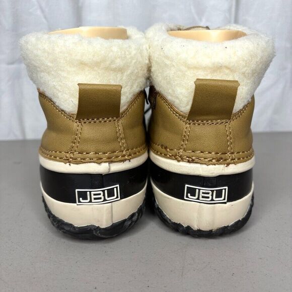 JBU Waterproof Duck Boots Womens Size 7 M Tan Black Lace Up Winter Ankle - Picture 6 of 10